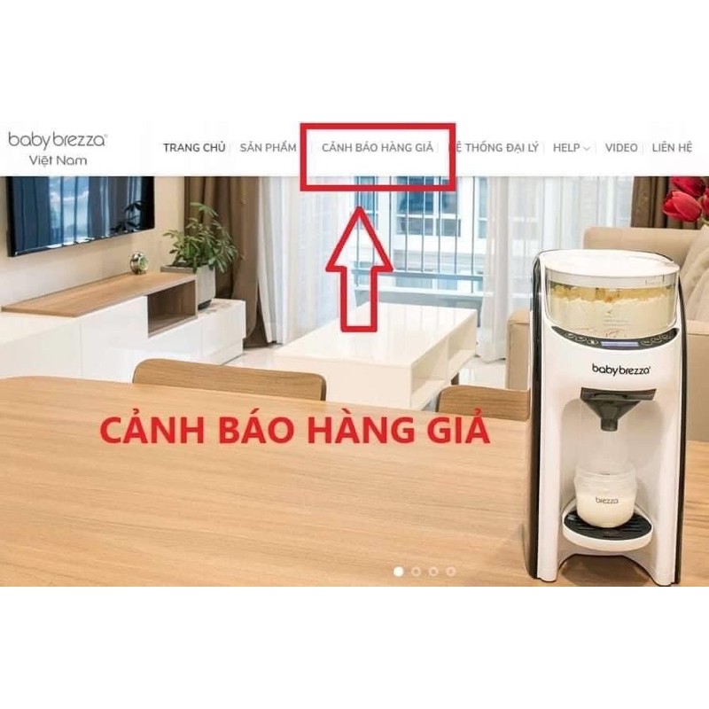 Máy pha sữa thông minh babybrezza - hàng chính hãng
