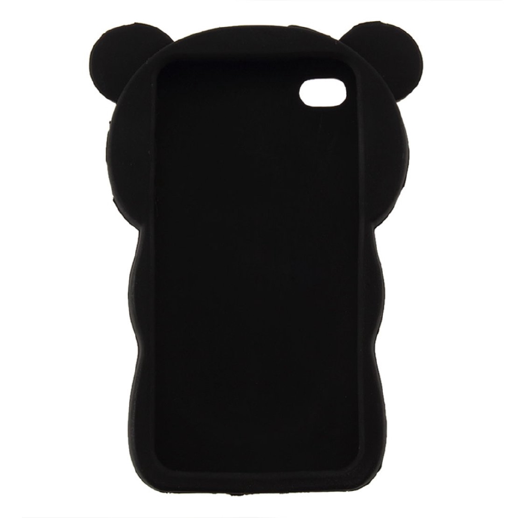 Ốp điện thoại silicon mềm hình gấu 3D dễ thương cho iPhone 4