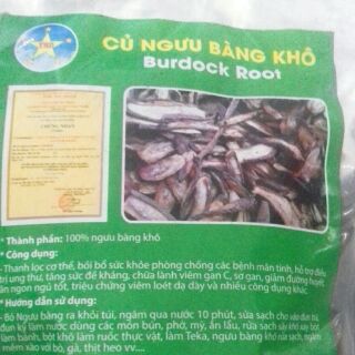 Củ ngưu bàng khô