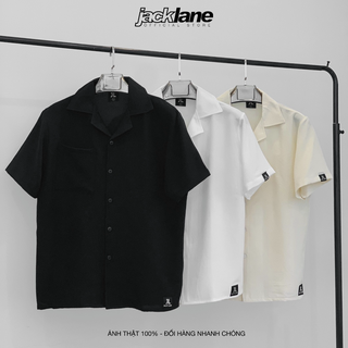 ÁO SƠMI OVERSIZE JACK LANE CUBAN SHIRT, ÁO SƠMI NGẮN TAY NAM NỮ DÁNG RỘNG JACK LANE, LOCAL BRAND JACK LANE