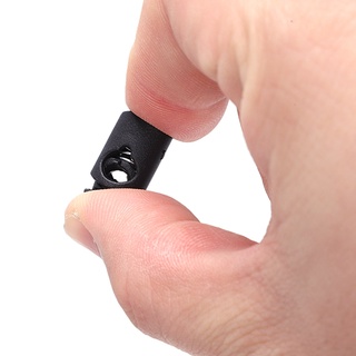 10 Pcs Plastic Toggle Spring Stop Single Hole String Cord Locks