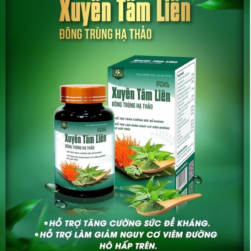 XUYÊN TÂM LIÊN ĐÔNG TRÙNG HẠ THẢO (100% CHÍNH HÃNG)