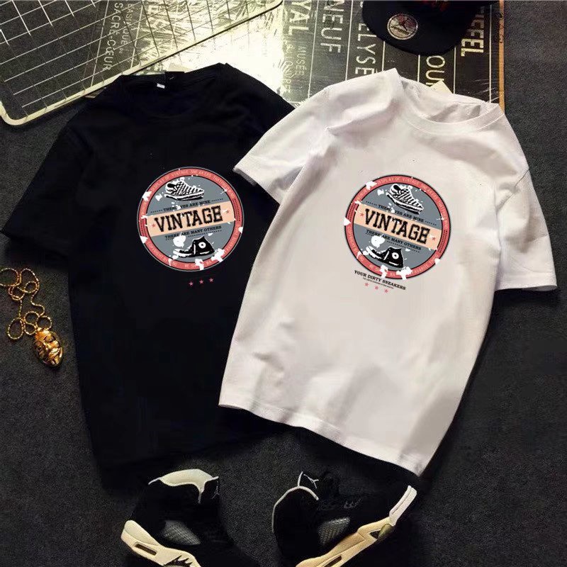 Áo Thun Tay Ngắn Cổ Tròn In Chữ Size M-8XL Thời Trang Mùa Hè Cho Nam