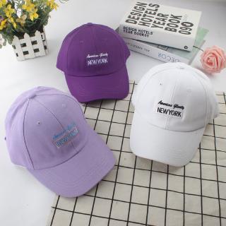 Mũ Lưỡi Trai Mềm Mại Màu Tím In Chữ Cá Tính