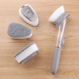 Chổi cọ bếp có ngăn chứa xà phòng kèm 2 miếng bọt biển và 1 đầu ... nntp