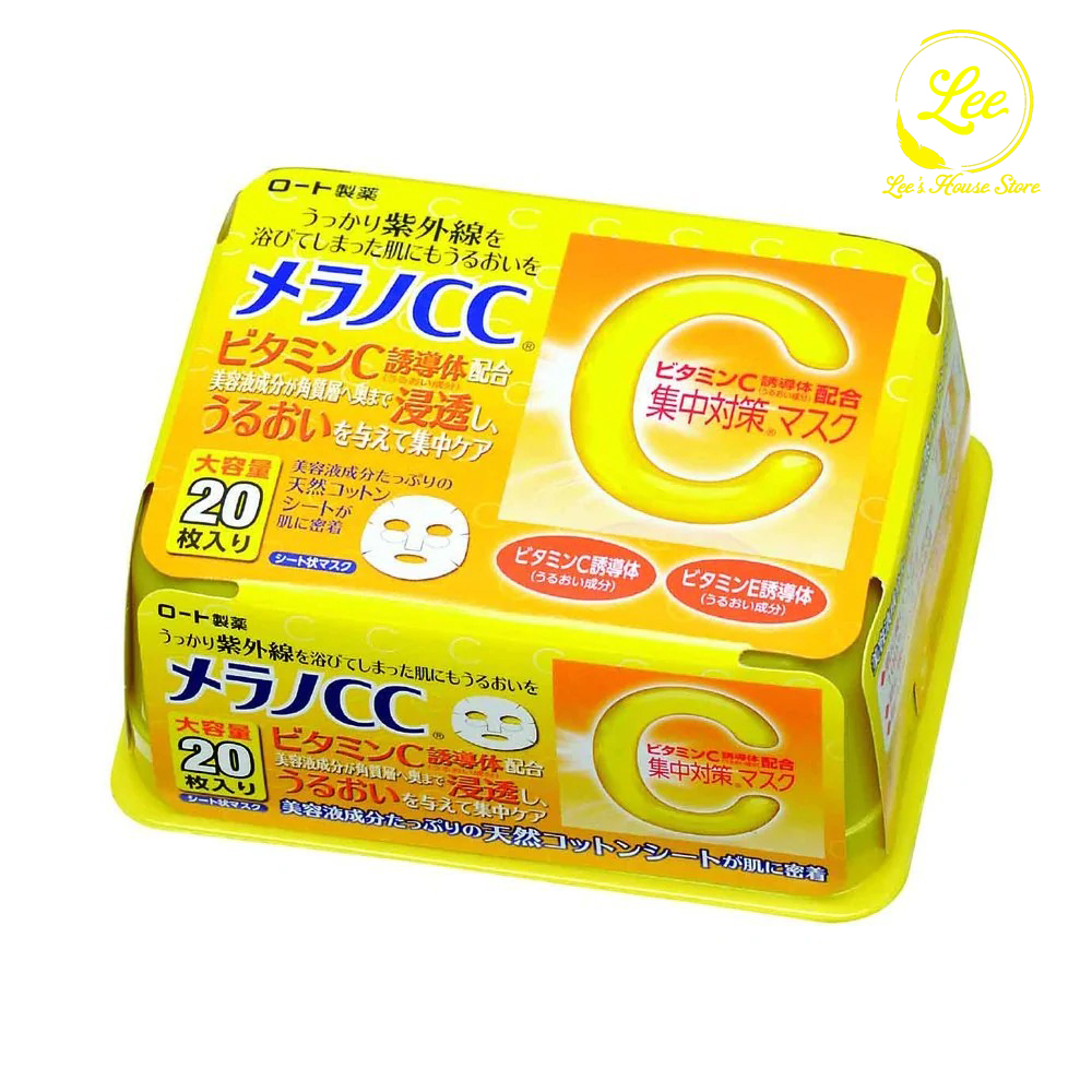 Mặt Nạ Dưỡng Da Vitamin C Melano CC Mask (20 pcs)