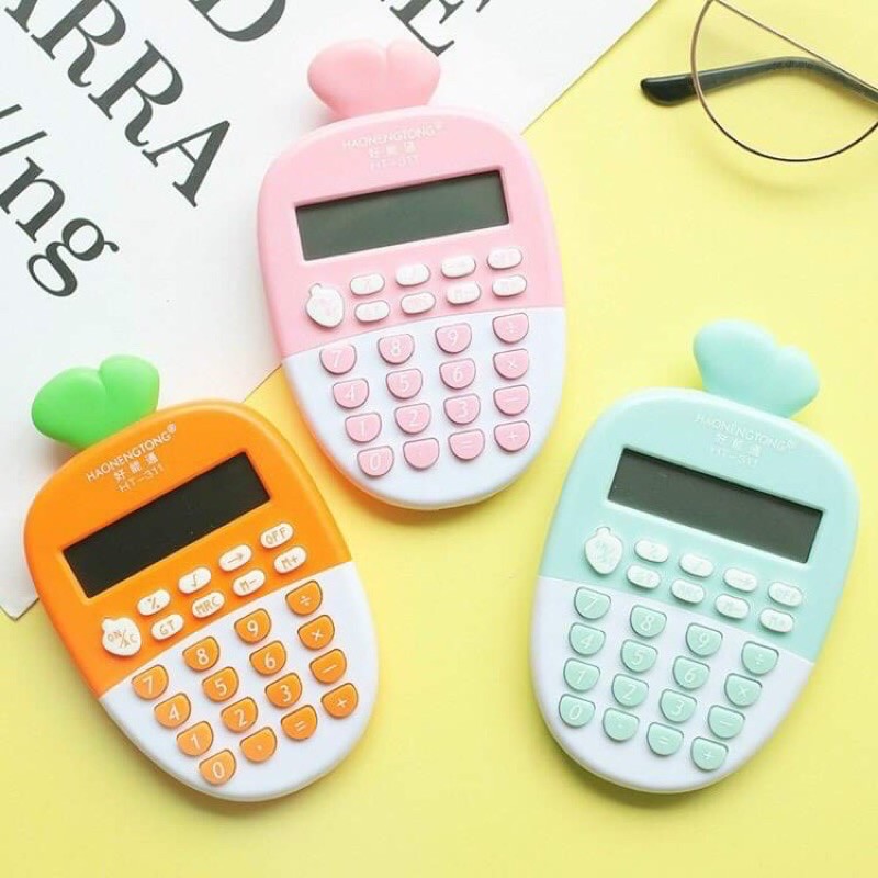 [Giá ưu đãi] ⚡️Máy tính cầm tay mini hình củ cà rốt 12 chữ số | BigBuy360 - bigbuy360.vn