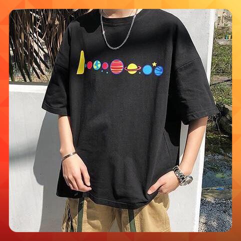 [ Ảnh Thật ] Áo thun phông tay lỡ form rộng in hình vũ trụ ngân hà - Unisex nam nữ đều mặc được | BigBuy360 - bigbuy360.vn