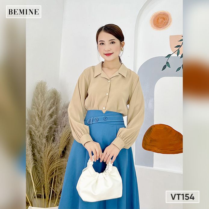 Váy dây đai 3 nút BEMINE VT154XANH