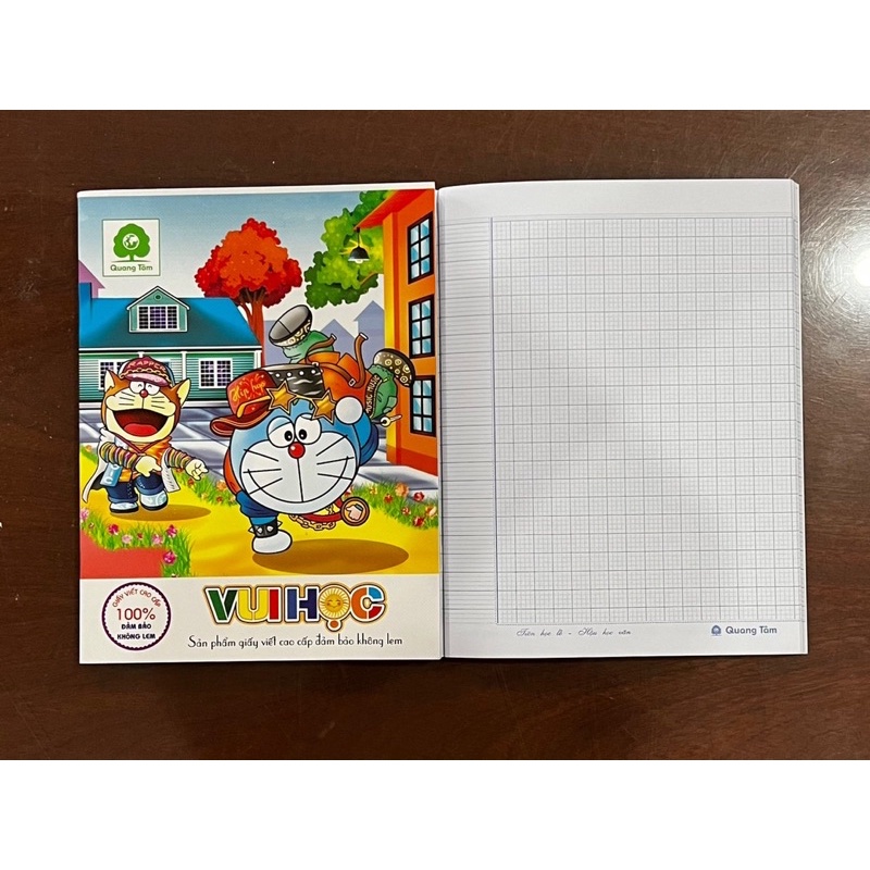 Tập học sinh 96tr, 200tr độ dày 100gsm dòng kẻ 4 ôly/ 5 ôly Quang Tâm