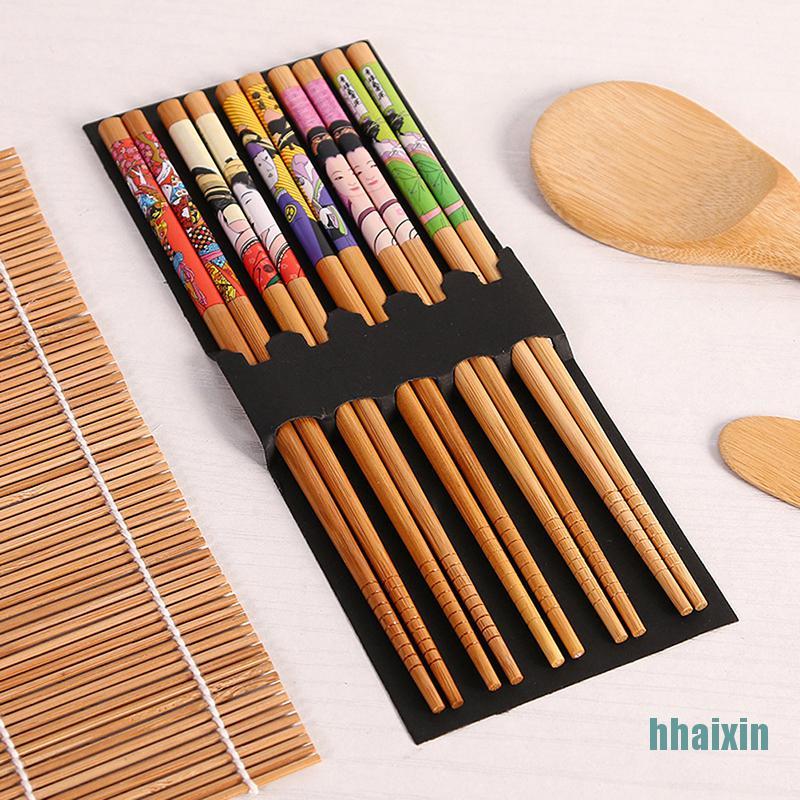 Bộ 14 Dụng Cụ Làm Sushi Bằng Tre Tiện Dụng Diy