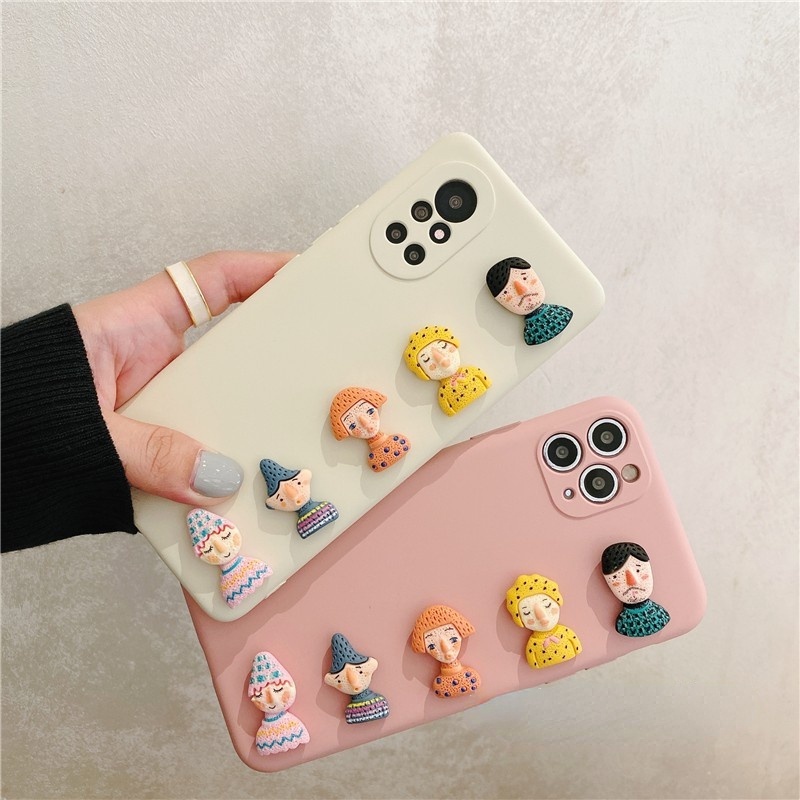 Ốp Điện Thoại Mềm Hình Mặt Cười 3d Cho Iphone 12 Pro Max 5 5s 5se 6 6s 7 8 Plus X Xs Max Xr 11 12 Mini