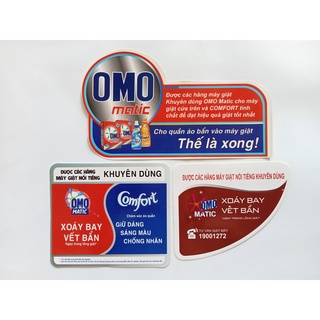 COMBO 10 TEM DECAN DÁN MÁY GIẶT OMO