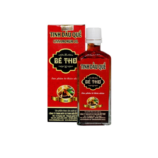 Tình Dầu Quế Bé Thơ 50ml Tinh Dầu Quế Nguyên Chất Nguyên Liệu 100% Tự Nhiên Tinh Dầu Quế An Toàn Cho Bé Chính Hãng