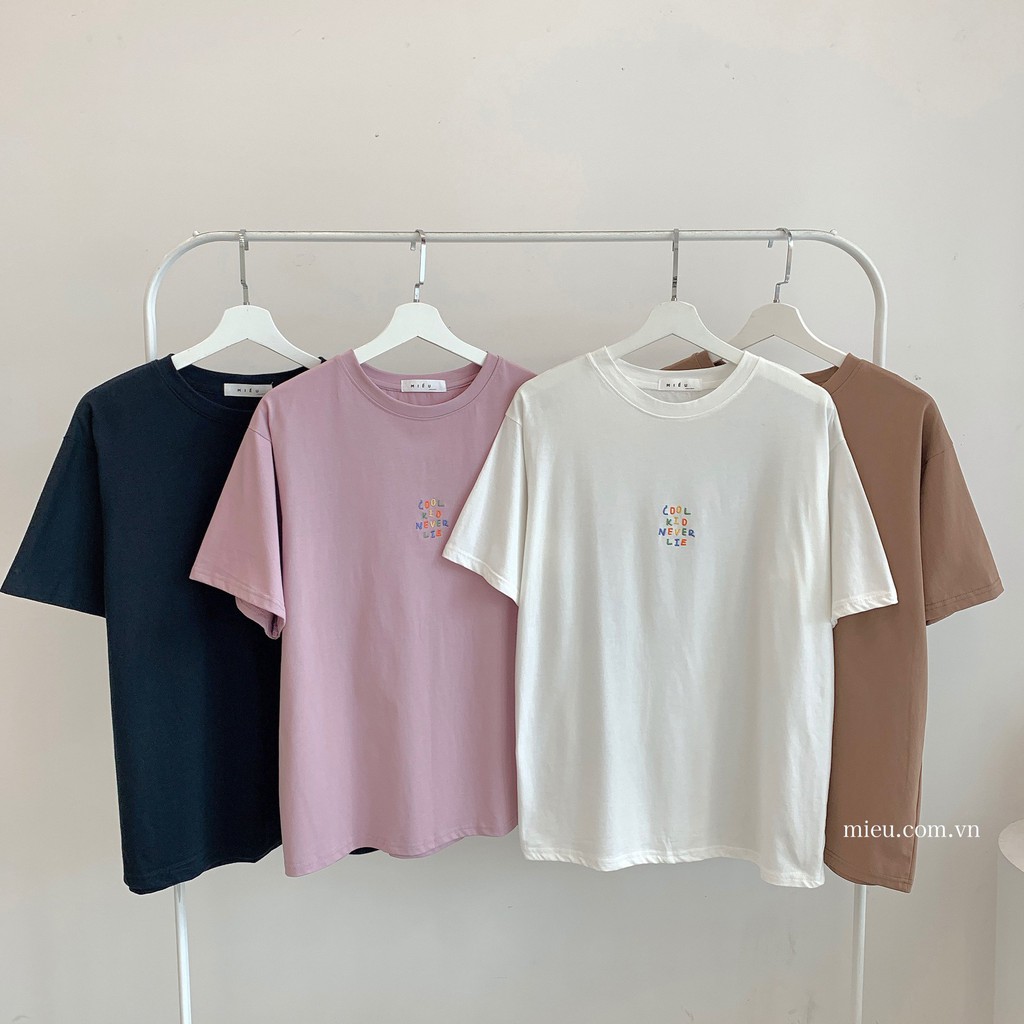 [Miều Fashionista] Áo thun in hình Cool Kid Never Lie