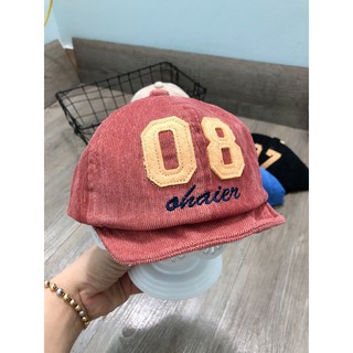 Mũ lưỡi trai nhung ( họa tiết số) cho bé