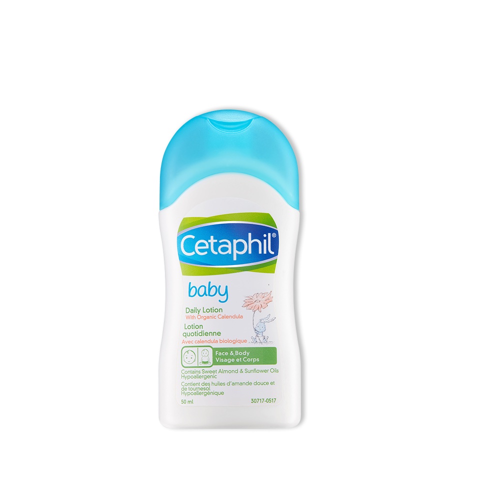Sữa dưỡng ẩm dịu lành hằng ngày cho bé Cetaphil Baby Daily Lotion with Organic Calendula 50ml