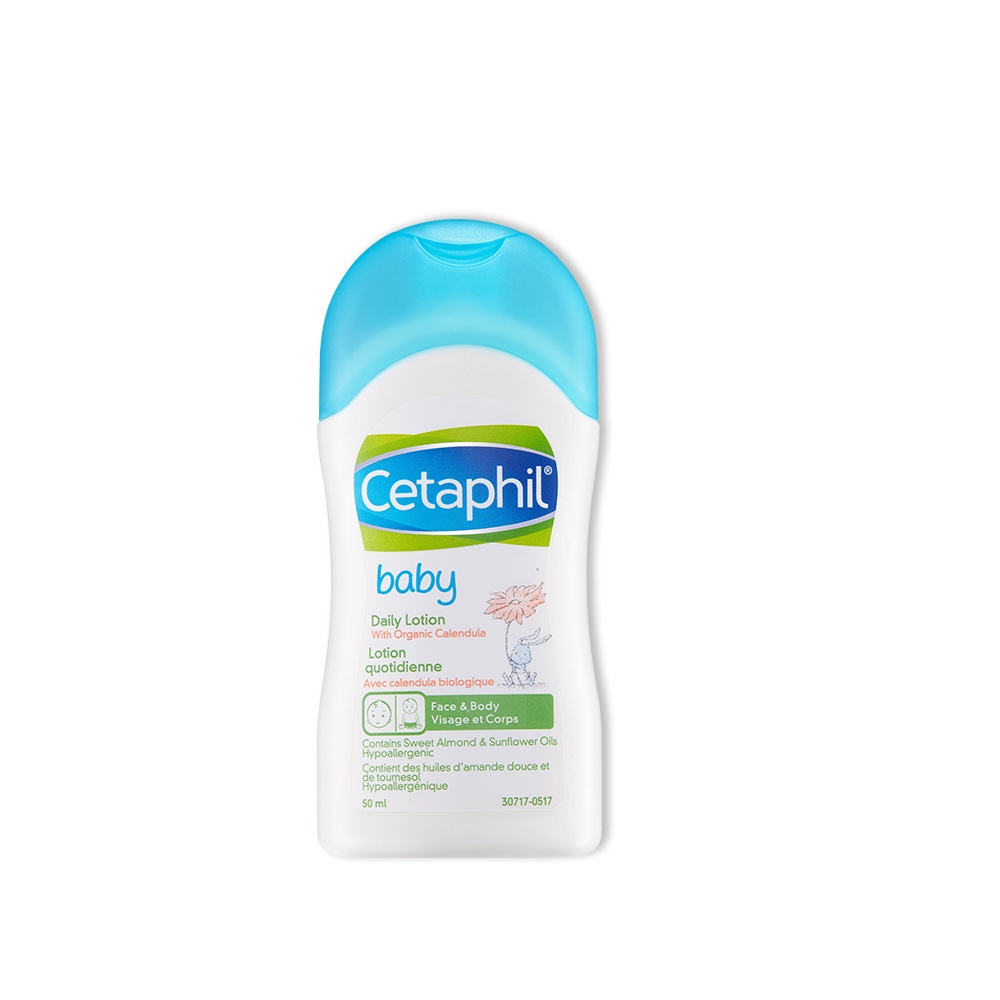 [Gift] Sữa dưỡng ẩm dịu lành hằng ngày cho bé Cetaphil Baby Daily Lotion with Organic Calendula 50ml