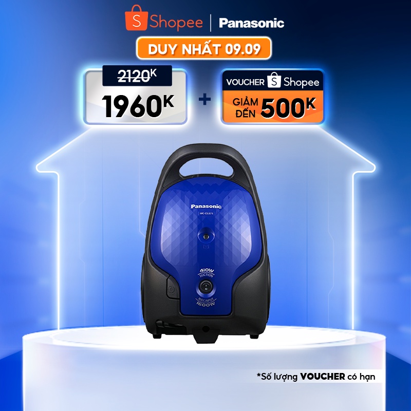 Máy Hút Bụi Panasonic PAHB-MC-CG371AN46 (1600W) - Hàng Chính Hãng