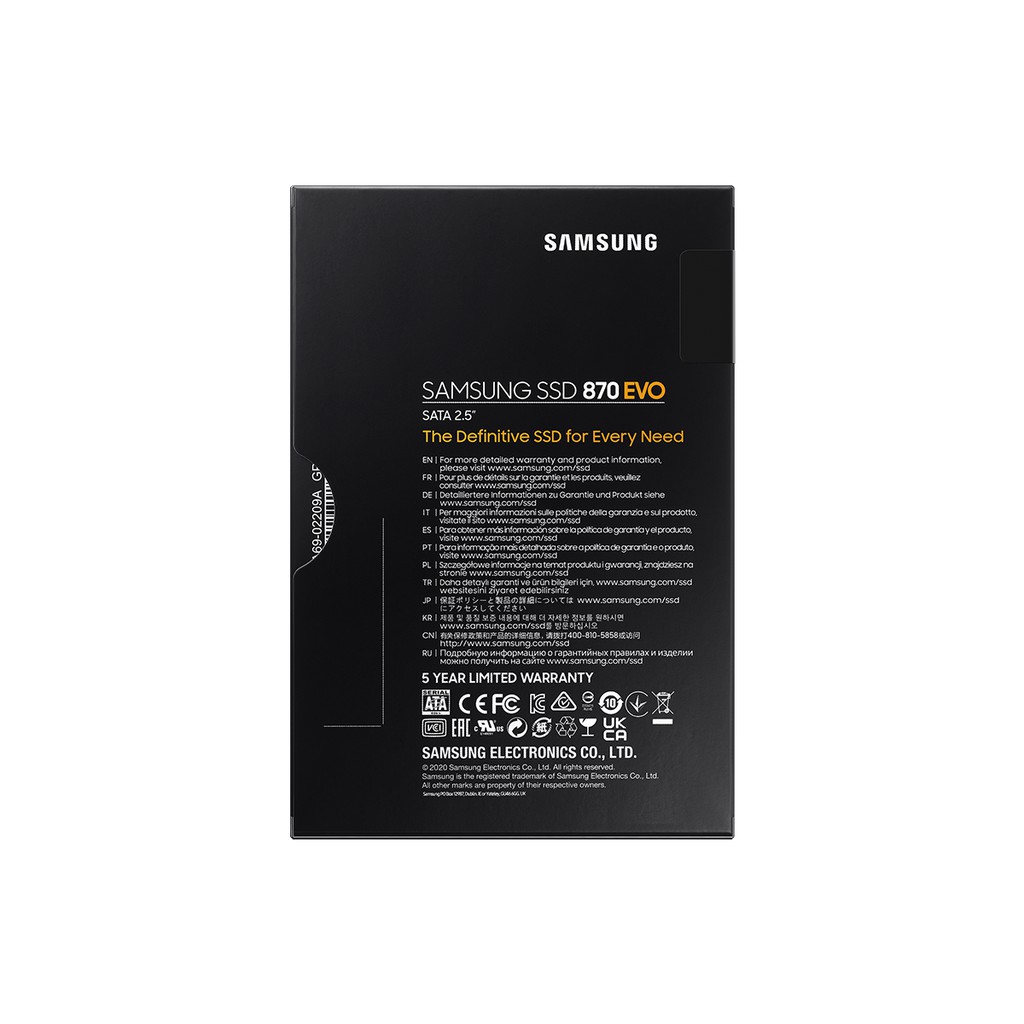 Ổ cứng SSD Samsung 870 EVO 2TB 2.5Inch SATA III BH 5 Năm 1 Đổi 1