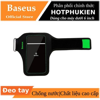 Túi chống nước chính hãng Baseus Flexible Wristband thiết kế bao đeo tay thể thao cao cấp cho điện thoại dưới 6 inch