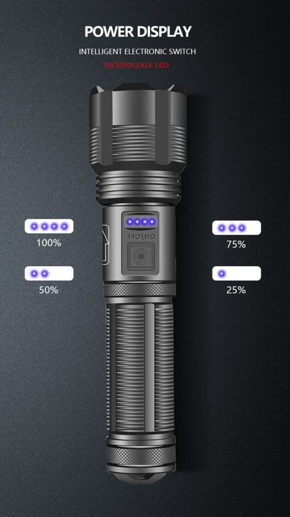 Đèn pin XHP50/XHP70 đa dụng kèm phụ kiện