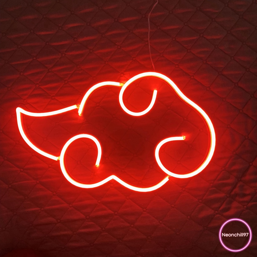 Đèn led neon Akatsuki Neonchill97, 35 x 25 cm, màu đỏ, led decor phòng
