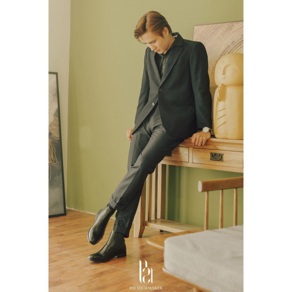 Giày thời trang nam Chelsea boots kiểu dáng classic thời trang chất liệu da bò | BigBuy360 - bigbuy360.vn