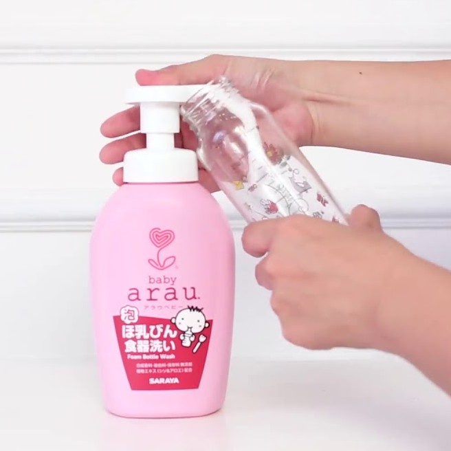 NƯỚC RỬA BÌNH ARAU NHẬT CHAI 500ML/TÚI 450ML