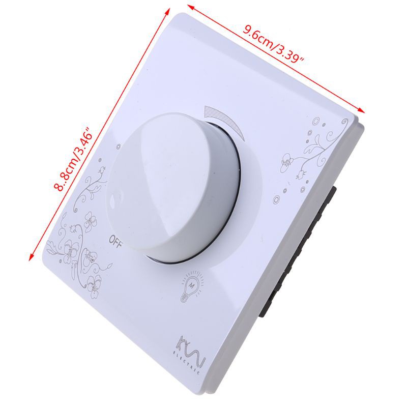 YIN Luxury Wall Dimmer Switch Ivory White Brief Art Weave Light Switch AC 110~250V