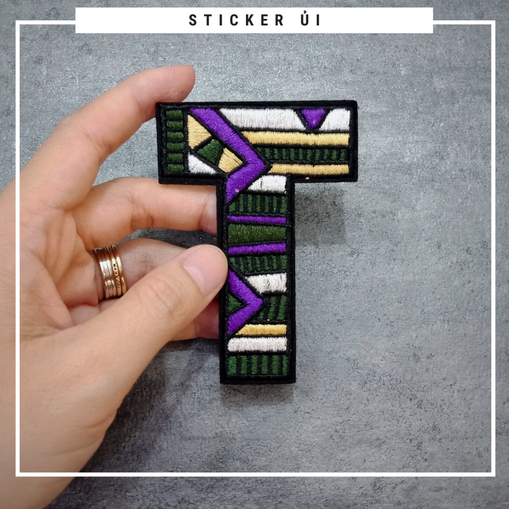 Sticker ủi áo Cao cấp - CÓ SẴN KEO ỦI - sticker vải dùng làm miếng vá áo, phụ kiện trang trí quần áo, balo, giày, nón