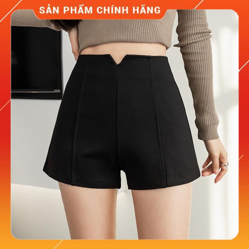 Quần short đùi nữ ống rộng cạp cao chữ v chất vải tuyết mưa, quần sóc cao cấp hot trend mùa hè 2022 MSP82719 | BigBuy360 - bigbuy360.vn