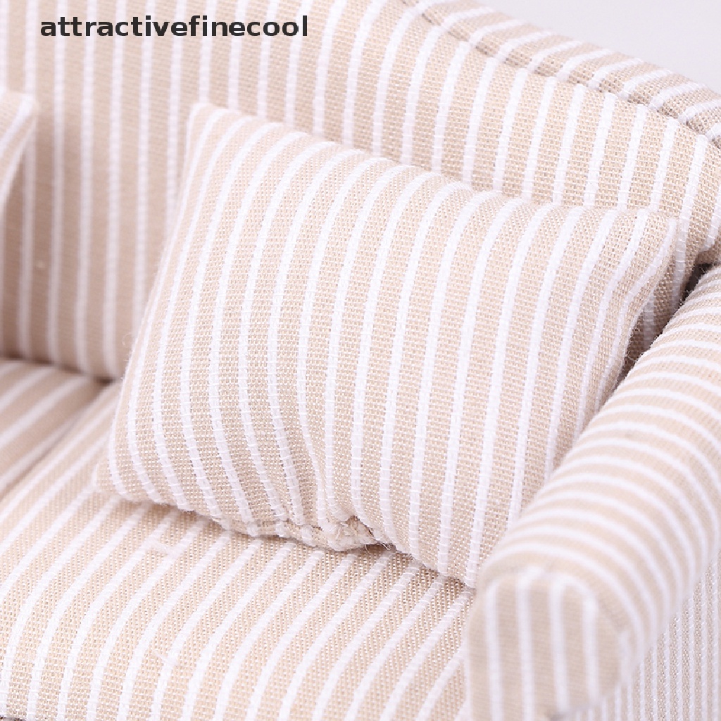 Ghế Sofa Kèm Gối Mini Tỉ Lệ 1: 12 Trang Trí Nhà Búp Bê