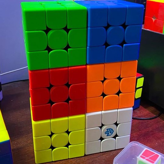 Rubik 3x3 GAN 356 RS body màu mới ốc Numberical