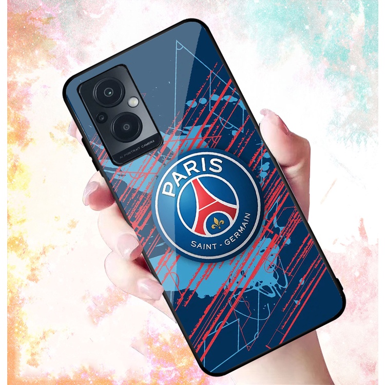 Ốp Lưng OPPO RENO 7 4G, RENO 7 5G, RENO 7Z 5G mặt kính cường lực cao cấp In hình Câu Lạc Bộ Bóng Đá