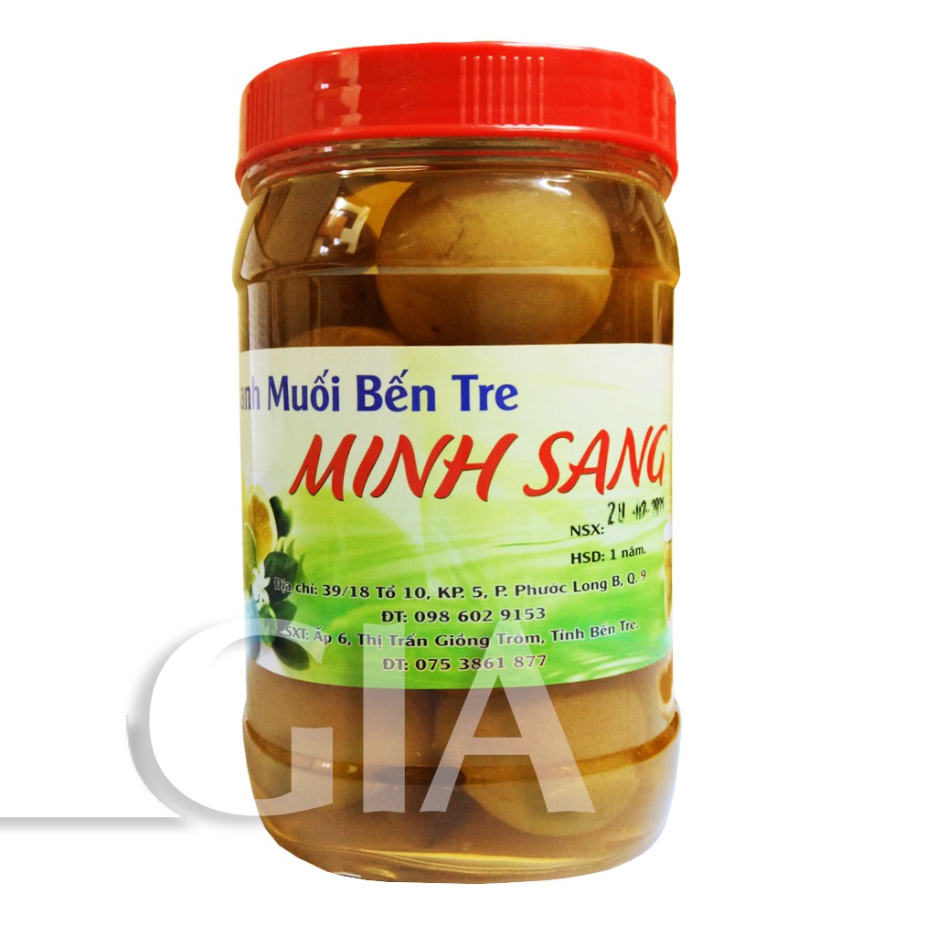 Chanh muối trái Minh Sang hũ 1kg