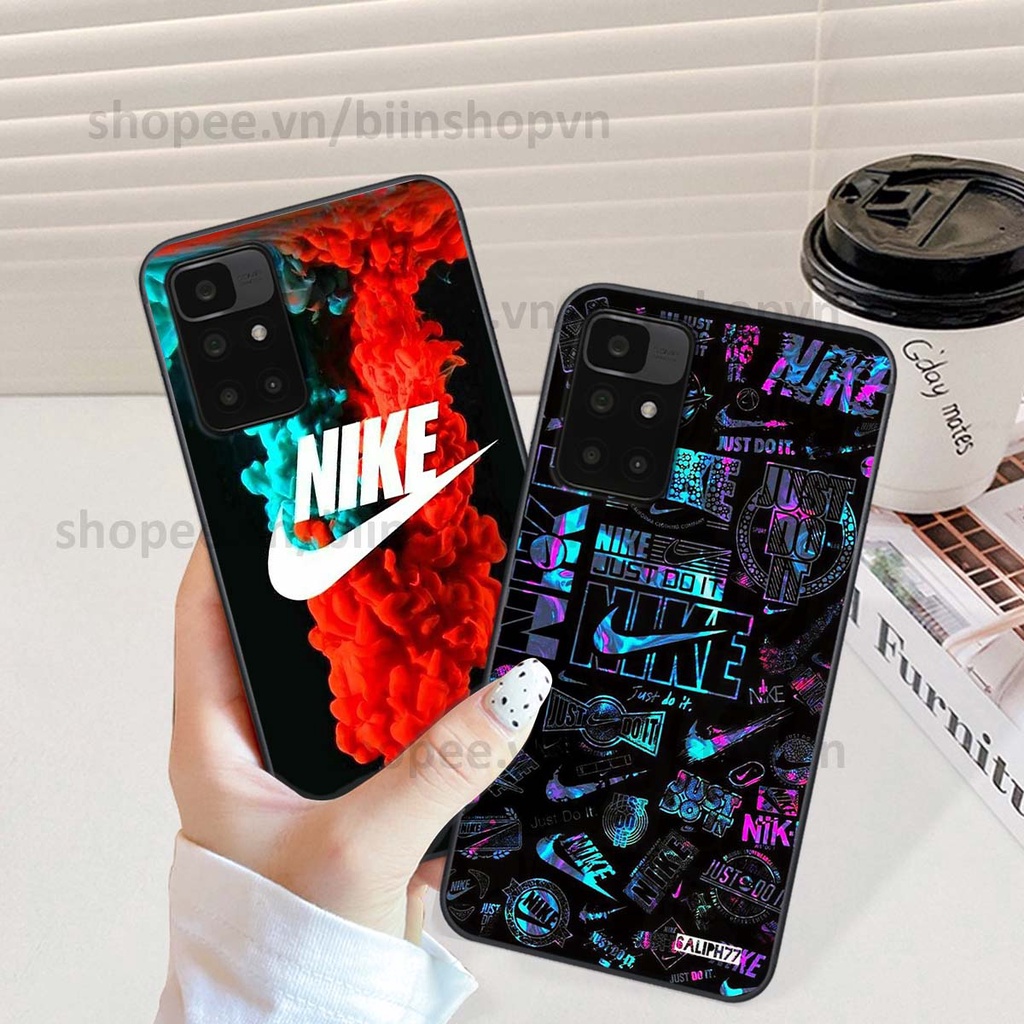 Ốp Xiaomi Redmi 10 in hình thương hiệu nhiều màu sắc thể thao cá tính thời trang