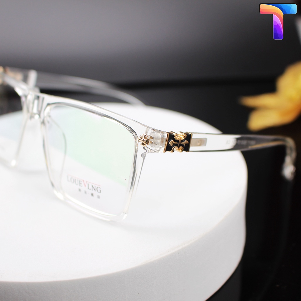 Gọng kính 8011 Chrome Hearts vuông form lớn nam nữ