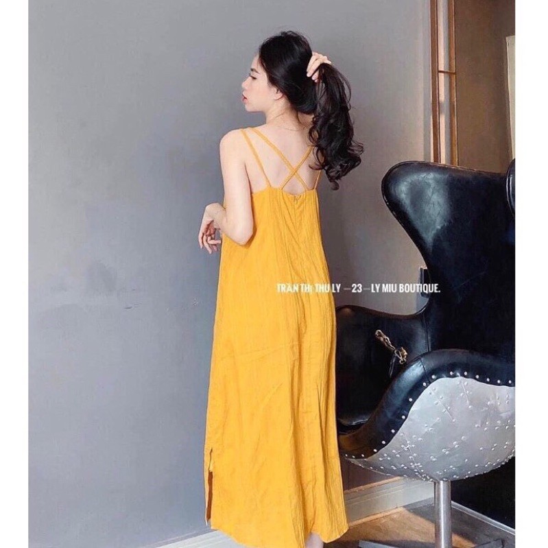 Váy nữ đẹp thời trang mùa hè đi biển mặc ở nhà 2 dây mát mẻ trẻ trung Đầm nữ cao cấp Ladyce Shop | BigBuy360 - bigbuy360.vn