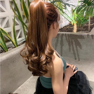 Ngoạm xoăn đuôi dài 55cm. Đuôi tóc giả xoăn dài mã N40
