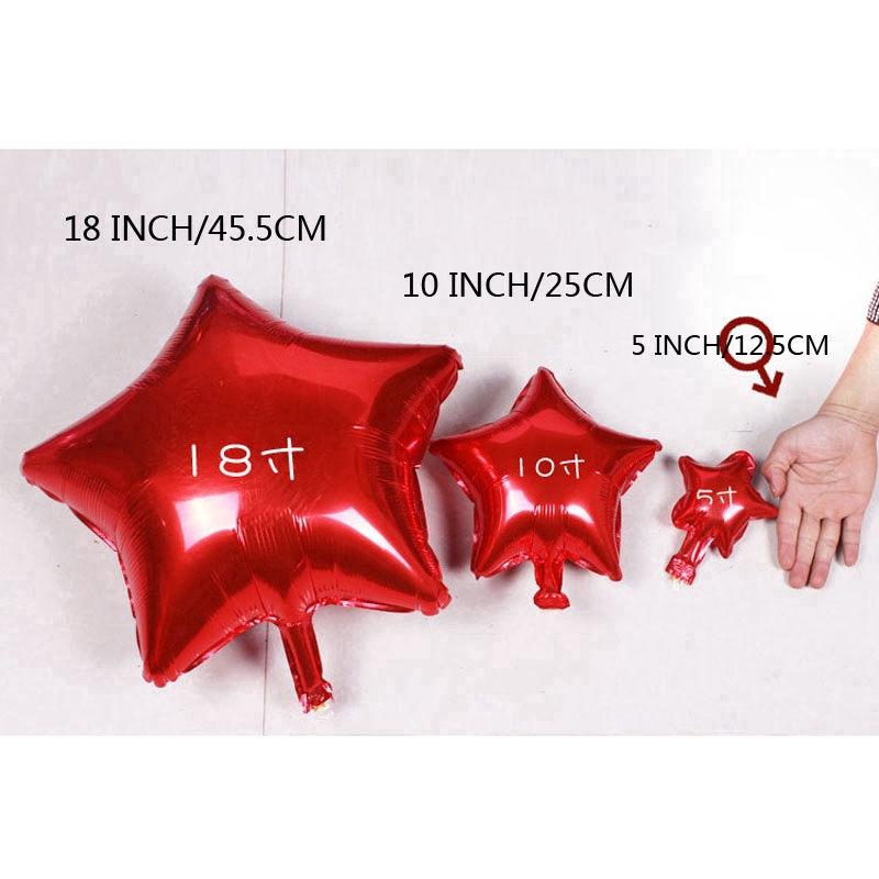 Bóng bay giấy bạc kích thước 5 inch / 10 inch / 18 inch trang trí tiệc sinh nhật / đám cưới