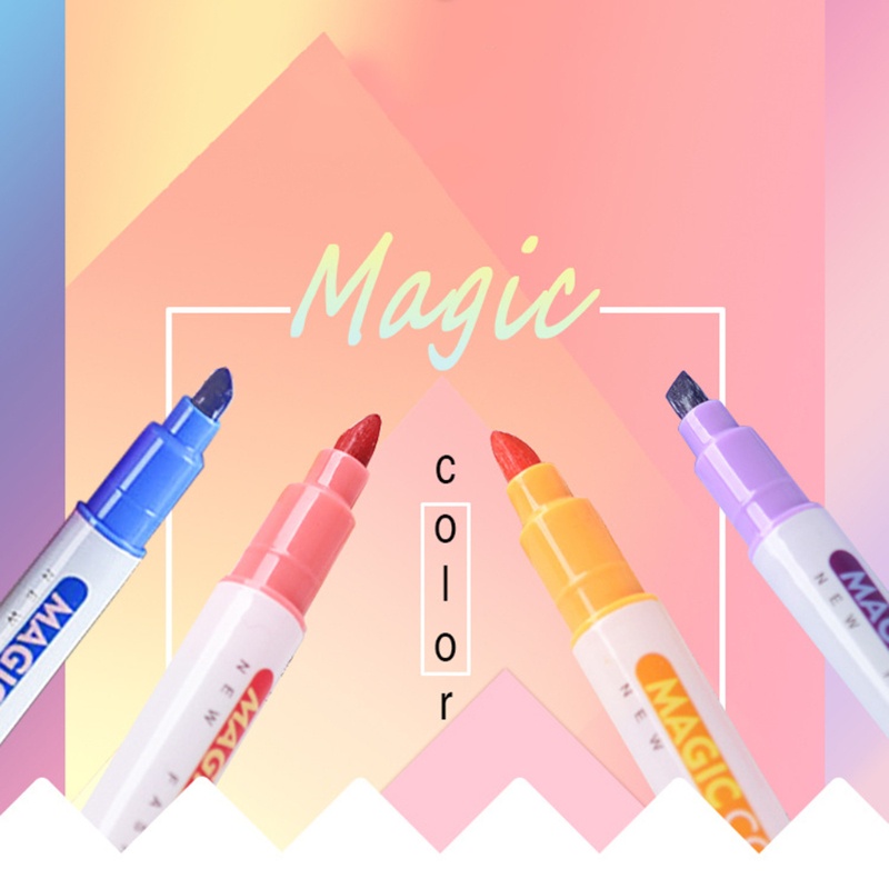 Bảng Phấn Bắt Sáng 12 Màu Hai Đầu Không Độc Hại Mau Khô Kèm Hộp Cho Học Sinh