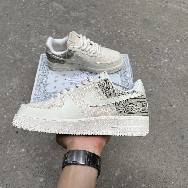 Giày Thể Thao AF.1 Bigassteam cream nam nữ