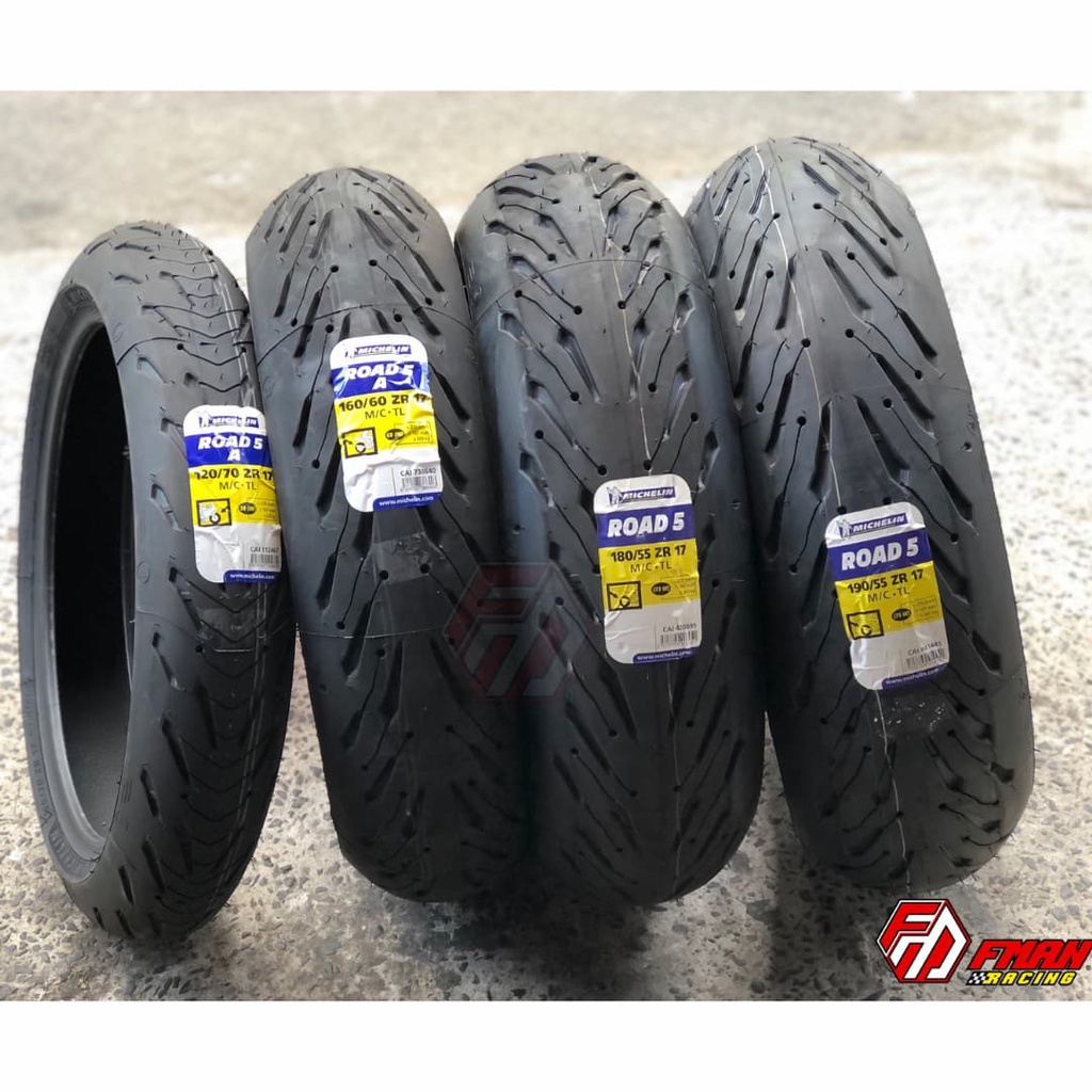 Vỏ lốp xe máy Michelin Pilot Road 5 đủ size 120/70-17 160/60-17 180/55-17 190/55-17