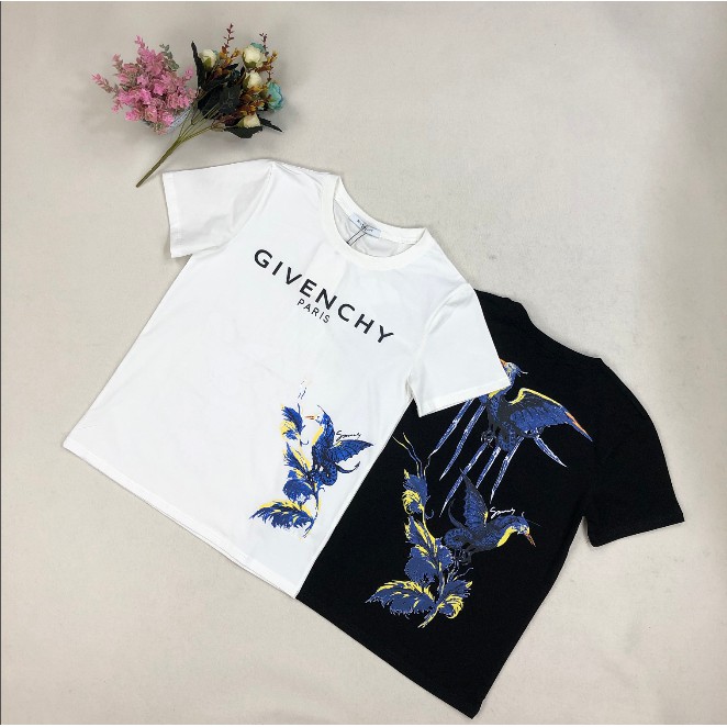 Áo Thun Cotton Ngắn Tay In Chữ Givenchy Thời Trang Cho Nam Và Nữ