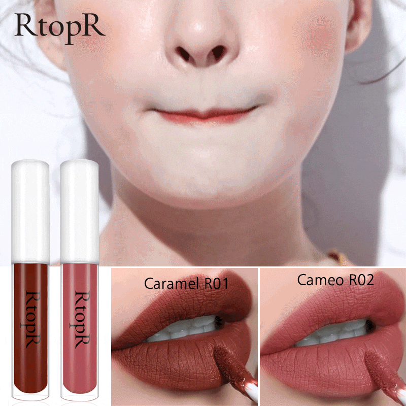 RtopR Lip Makeup Non-stick Cup Lipstick Lasting Moisturizing Cosmetic Matte Lip Glaze Waterproof Lip Gloss | BigBuy360 - bigbuy360.vn