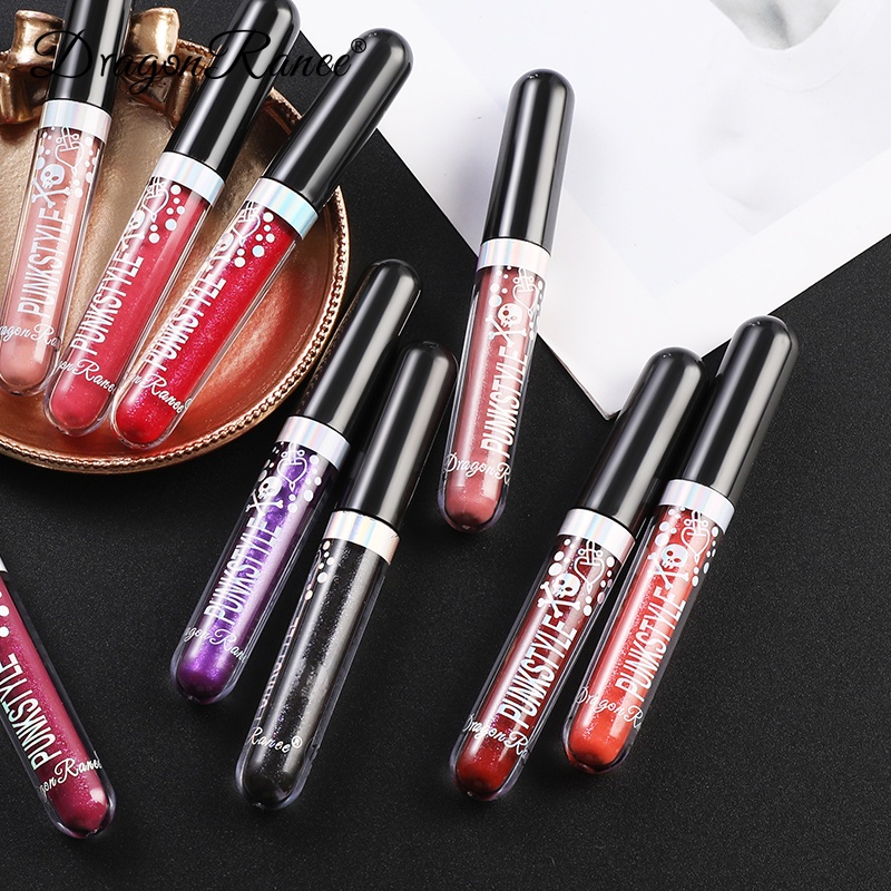 Son Kem Bóng Chống Dính Cốc Thiết Kế Vỏ In Hình Đầu Lâu Cá Tính