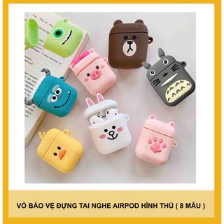 Vỏ bảo vệ đựng tai nghe airpod hình thú ( 8 mẫu ) L3-3