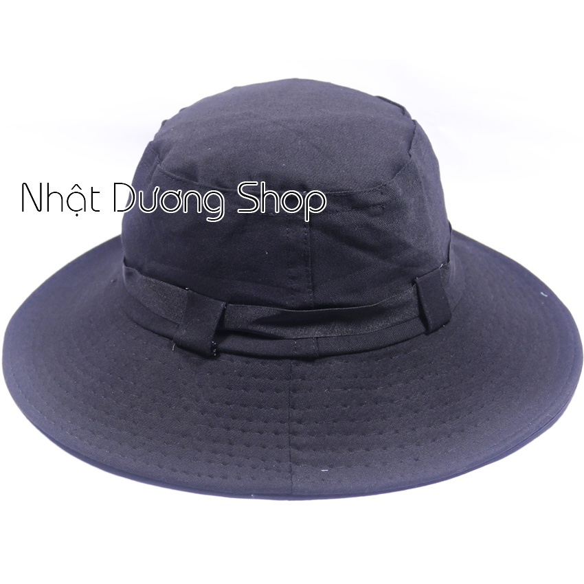 Nón bo vải người lớn, nón lính bộ đội, mùa hè xanh có dây loại vành rộng