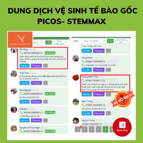 Dung dịch vệ sinh, tế bào gốc, Picos -Stemmax Hàn Quốc-150ml